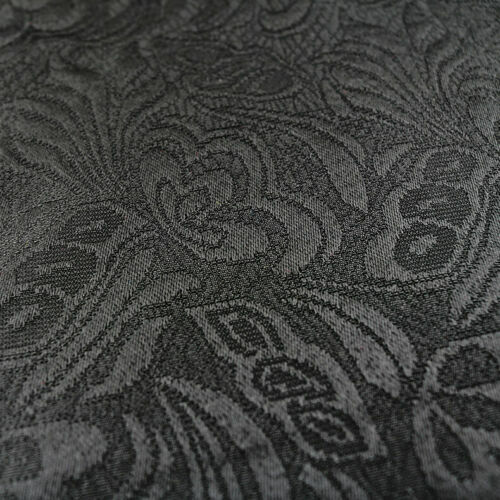 Schwarze Frack Weste Herren Brokat Viktorianisch Gothic Barock Steampunk L - XL - Bild 4 von 4
