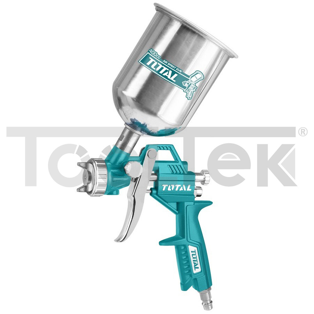 PISTOLA AEROGRAFO AD ARIA COMPRESSA VERNICIATURA 400CC TOTAL