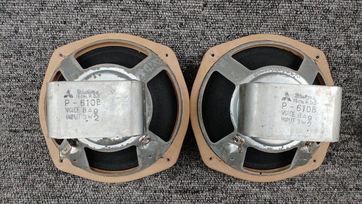 DIATOＮE P−610DA　　　　　　　　 スピ−カ− DIATONE P-610B Full-Range Unit 2 speakers with scratches and