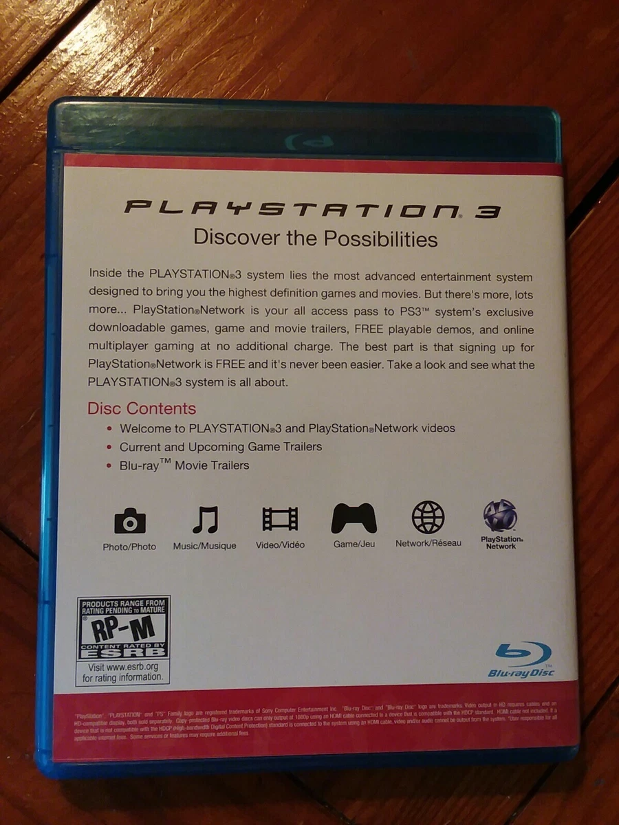 Welcome to PlayStation 3 & PlayStation Network, PS3, 2006, Brand New -  Sealed