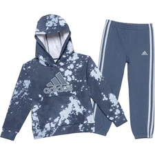 ADIDAS 2 Pc Outfit Hooded Sweatshirt SHIRT & JOGGER Pants SET BOYS Size 5 NEW