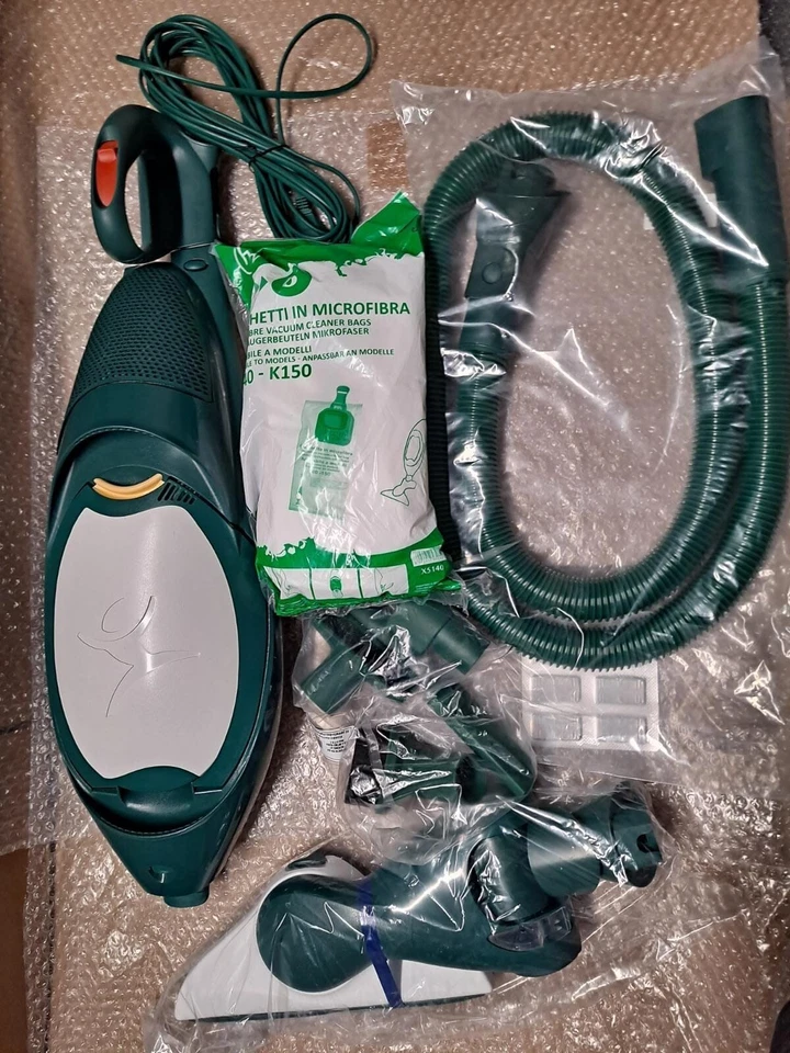 FOLLETTO VK 140, ORIGINALE  NUOVO CON ACCESSORI SACCHETTI E PROFUMI GR 24 MESI 