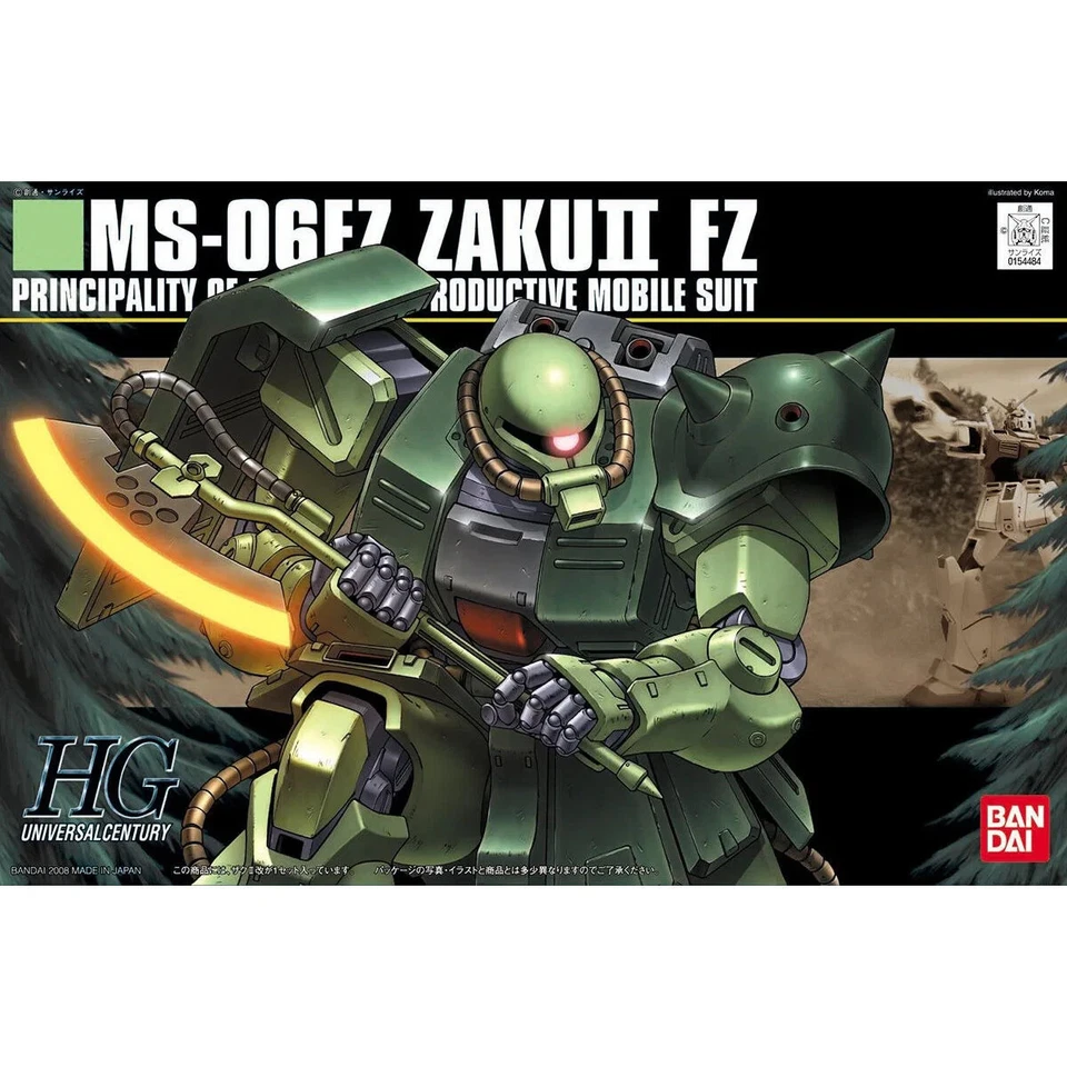 HGUC 1/144 MS-06F Zaku II FZ Model Kit Bandai Hobby