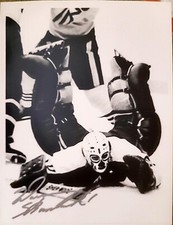 1980S NHL HOCKEY GOALIE AUTOGRAPH PHOTO MASK WARREN SKORODENSKI CHICAGO WHA AHL