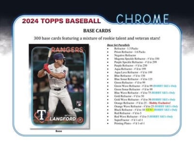2024 Topps Chrome Baseball Hobby box | eBay 2024 Topps Chrome Baseball Hobby box | eBay