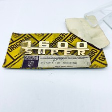 Porsche 356 Schriftzug 1600 Super 64455931101 Nos New Bt5 B Logo Plate Xyz 5.24