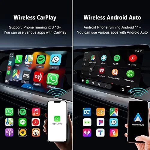 CarlinKit 5.0 Wireless CarPlay/Android Auto Adapter, Plug & Play, Dual Channel - Picture 2 of 17