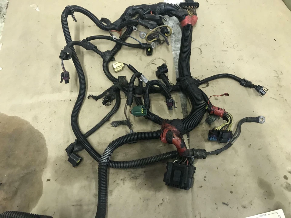 1999 Ford F350 F450 7.3L powerstroke engine wiring harness at16018 - Image 3 of 4