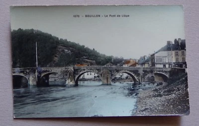 ET447) CPA BELGIQUE BOUILLON le Pont de Liège - Photo 1/2
