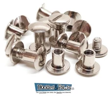 CHICAGO SCREWS 10 / 50 / 100 PACK SET NP 1/4" - 3/8" - 1/2" POSTS HORSE TACK
