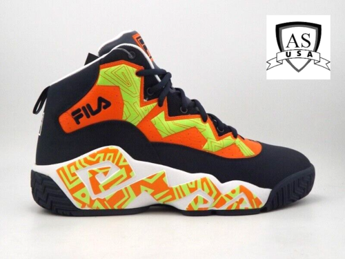 Fila MB Jamal Mashburn Retro Basketball Shoes Men's Size 13 Blue 1BM01749-423 - Afbeelding 1 van 7