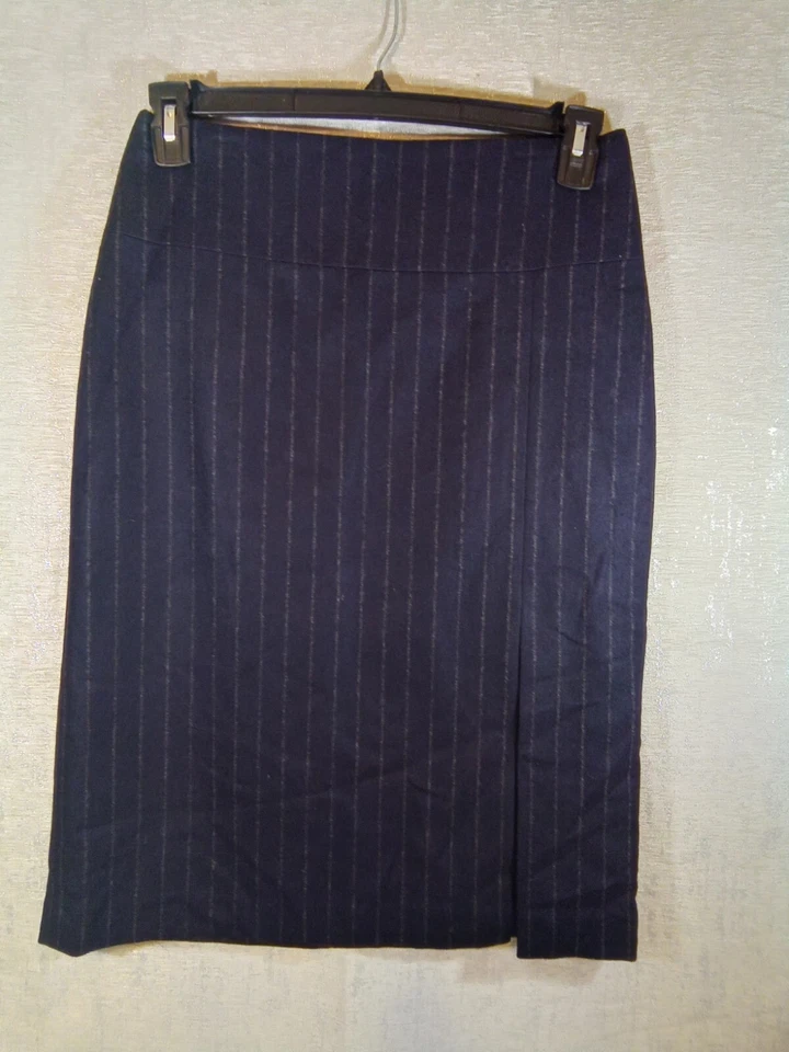 Falda lápiz profesional Banana Republic para mujer 4 lana/cachemira con abertura lateral