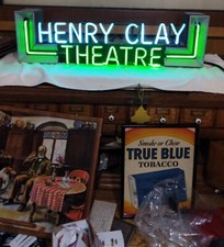 EARLT 1930'S 0R 40'S, HENRY CLAY THEATRE NEON SIGN ALL ORIGINAL ,FROM WHERE?