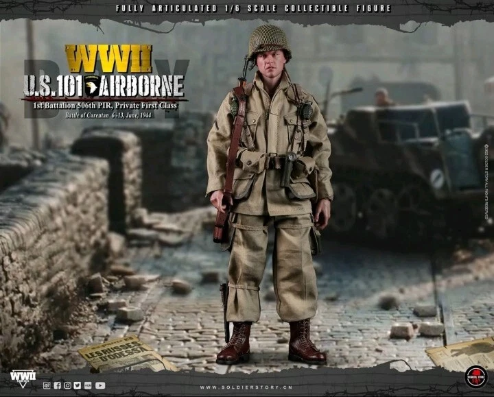 1/6 Segunda Guerra Mundial US 101st Aerotransportado, soldado Ryan SS-126 DE SOLDIER STORY. Foto 2 de 4