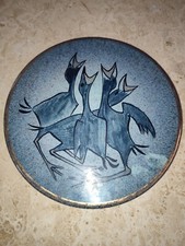 Assiette ou dessous de plat décoratif signé A. Coula Accolay