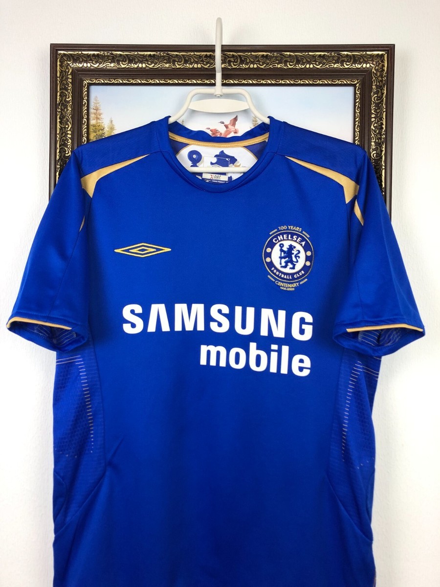 Chelsea Home football shirt 2005 Soccer Blue Umbro Jersey Mens
