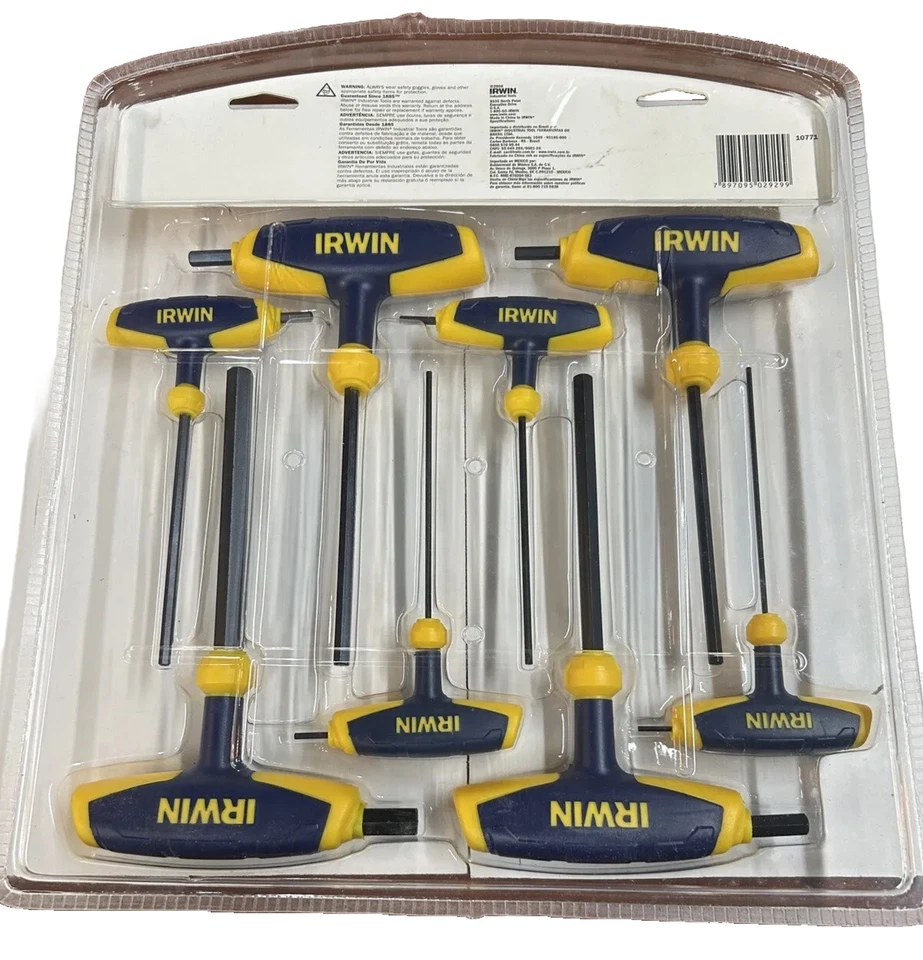 Irwin Metric T-Handle Hex Key Set, 8 Pieces - Image 2 of 4