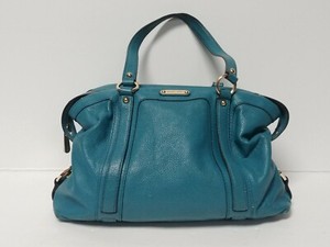 teal leather purse