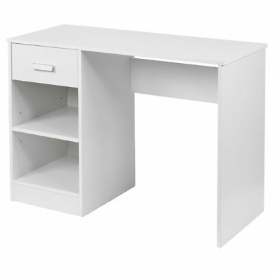 Holz Büro Schreibtisch 1 Schublade Computer Laptop Zuhause Studium Schreiben Student Tisch W