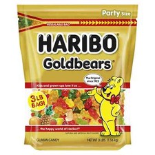 HARIBO Goldbears Original Gummy Bears XL Bag, 3 lb