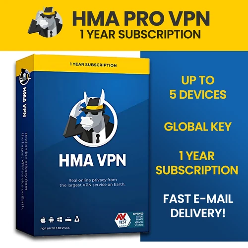Hide My Ass | HMA Pro VPN 1 Year | HMA! Key GLOBAL - 5 DEVICES