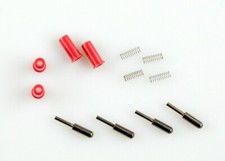 Dingler 4 Stromabnehmer Spur 1 Federn Hülsen rot, Durchmesser 4,5mm (1Z-113/01)