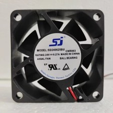 sj SD240625BU 24V 0.27A 6CM 2-Wire Axial Inverter Cooling Fan