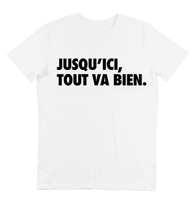 T-SHIRT TEXTDRUCK ''BIS JETZT IST ALLES GUT'' - HASS TEXT PRINT MEN T-SHIRT