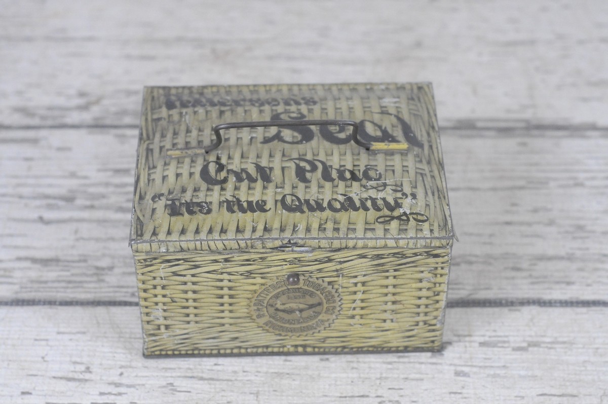【アメリカヴィンテージ】PATTERSON`S　TOBACCO　TIN CAN Vintage Patterson's Patterson Seal Cut Plug Tobacco Tin | eBay