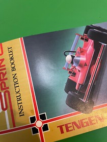Super Sprint Nintendo NES Manual Instruction Booklet