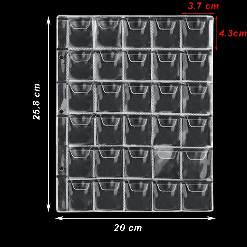 10x 30 Pockets Coin Holder Folder Pages Sheets For Collection Album Storage AU - image 2 of 3