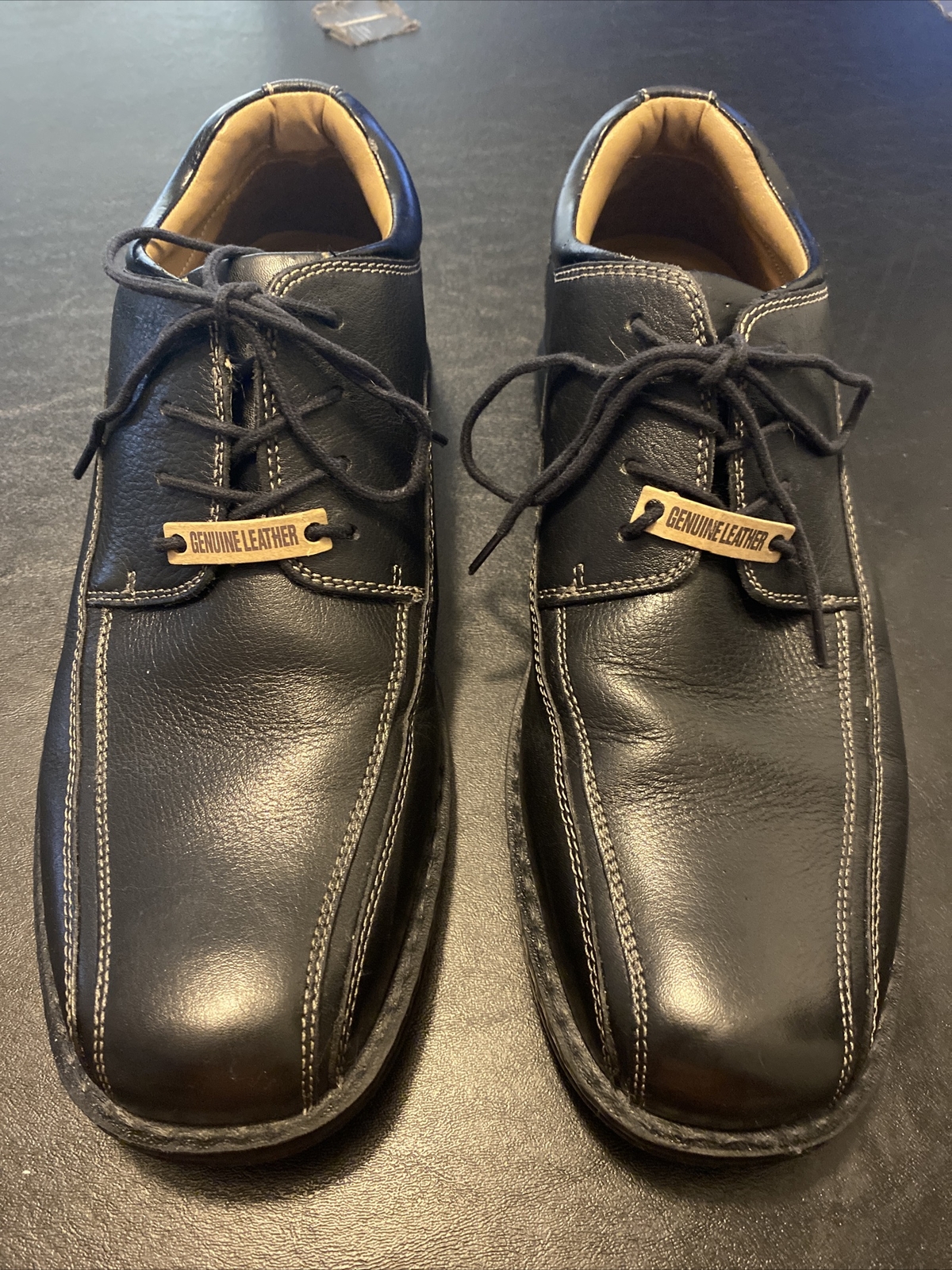 SAOLA Dockers scarpe nere in pelle da uomo taglia 11 5M stile professionale tutto movimento 90 29024