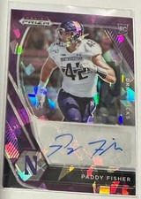 2021 Panini Prizm Draft Picks Paddy Fisher #DPA-PAD