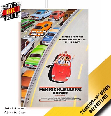 FERRIS BUELLER'S DAY OFF Poster Film 1986    