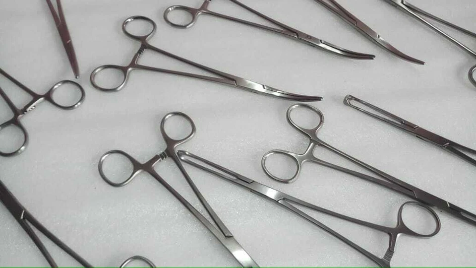 Laparoscopic Open Surgery Allies And Curved  Artery Forceps Scissors 8 Inch 12Pc - Image 3 of 4