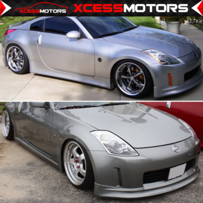 Fits 03-05 Nissan Fairlady Z33 350Z V Style Front Bumper Lip