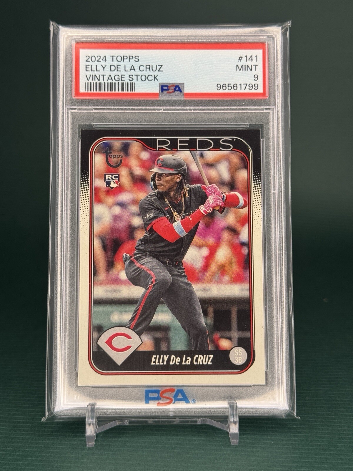 2024 Topps Series 1 Vintage Stock Elly De La Cruz #141 RC /99 PSA 9