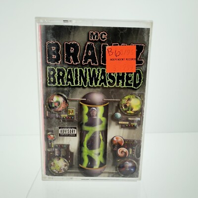 MC BRAINZ Brainwashed M.C. 1996 USA Import Cassette Audio Tape