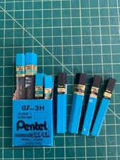 144 Pentel Mechanical Pencil Super Refill Leads - .7mm 3H 12 Tubes/12 per Tube