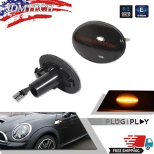 Smoked LED Fender Side Marker Lights For 07-2015 Mini Cooper R55 R56 R57 R58 R59