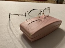 NEW Escada VES521 Col.589 Silver Metal Black EYEGLASSES GLASSES FRAMES 55-16-140