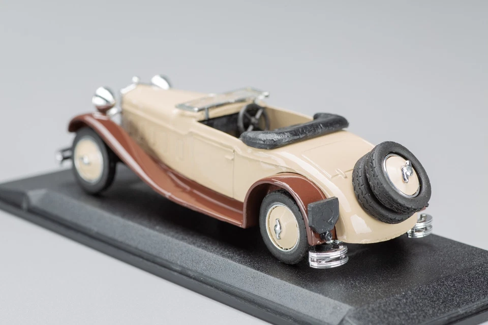 Delage D8S Cabriolet Open Brown/Beige 1934 ELIGOR 1:43 - Imagen 3 de 4