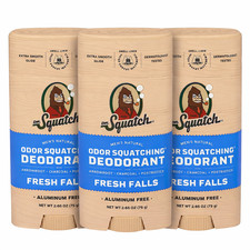 Dr. Squatch Fresh Falls Deodorant Aluminum Free 2.65oz 3 Pack New