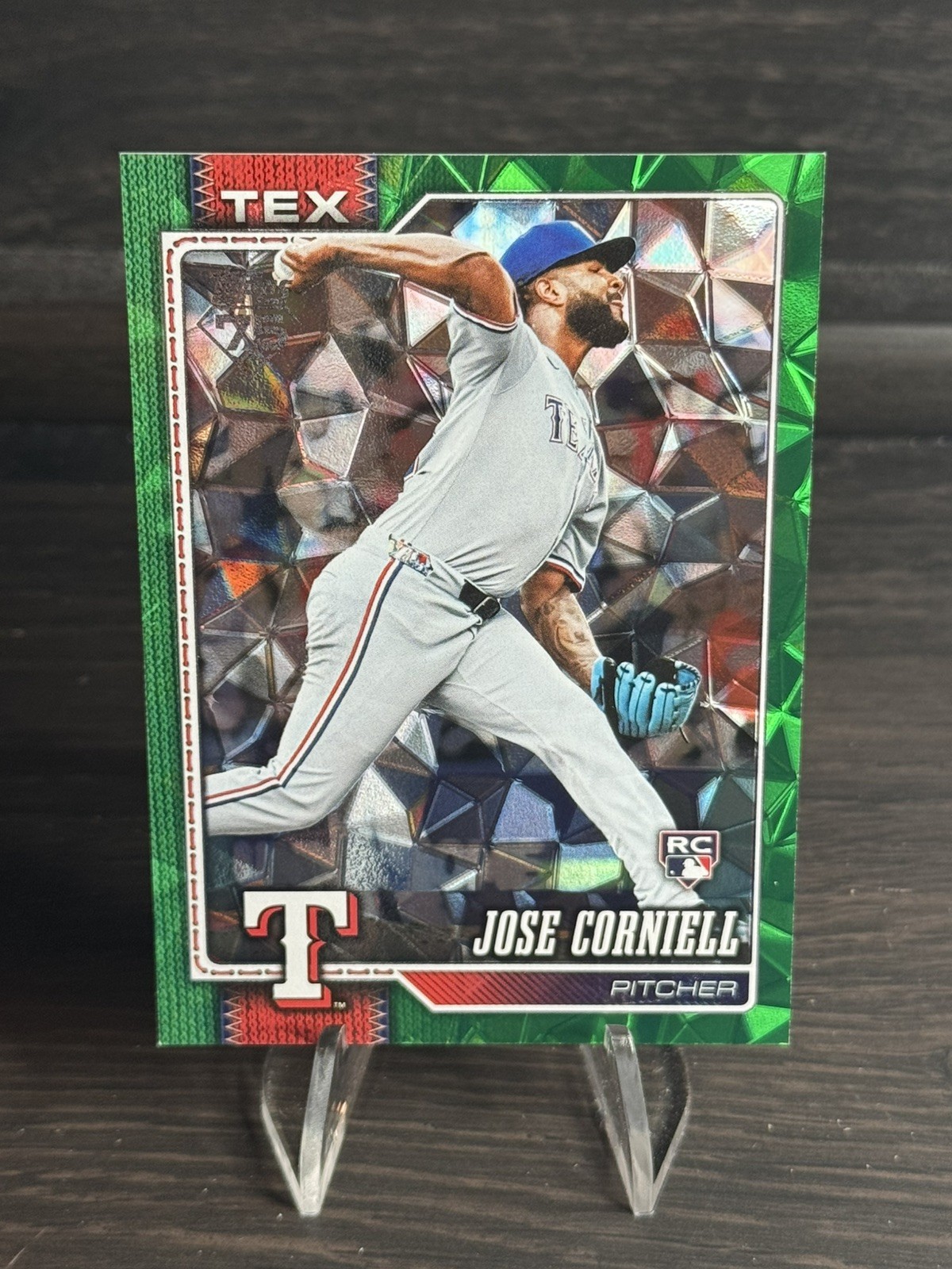 2026 Topps Series 2 Green Diamante Foil #665 Jose Corniell RC Rookie #d 74/99