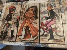 Idylle Falconi Quadri Quadretti Vintage '60'70 Ragazzo Bambino Ragazza 25X10