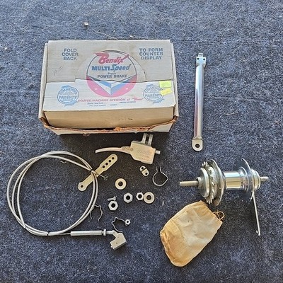 Vintage Bendix Multi Speed Power Brake For Bikes Bicycles In Original Box 1950's