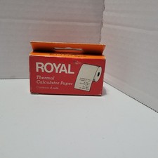 Royal Universal Electronic Thermal Calculator Paper 4 Rolls Vintage USA lintfree