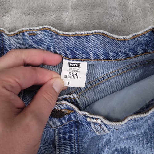 Vintage Levi’s 954 Orange Tab 1997 High Rise Cuffed Jean Shorts Women size 11 - Picture 3 of 7