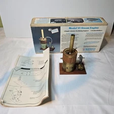vintage Midwest Products Model VI Steam Engine with vertical boiler