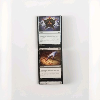  Sign in Blood/Arcane Signet/Thought Vessel 3 cards in 2 MTG Misprints & Miscuts
